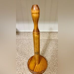 Vintage English Wood Paper Towel Holder 
T & G Woodware Bristol